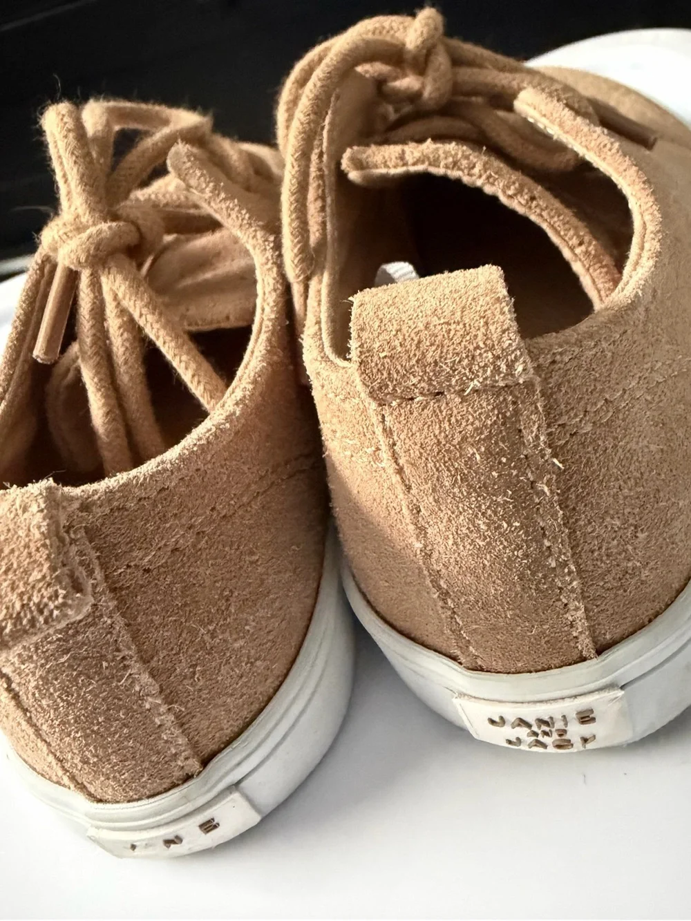 Janie and Jack Tan Suede Toddler Dress Shoes size 8